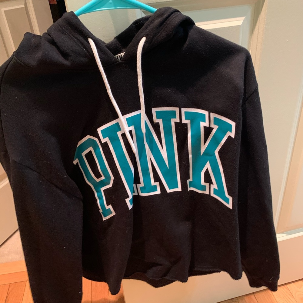 PINK cropped hoodie